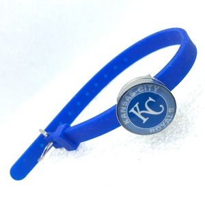 KC Royals Baseball Silicone snap bracelet SB20